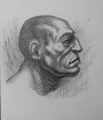 Michael Hensley Drawings, Human Heads 37